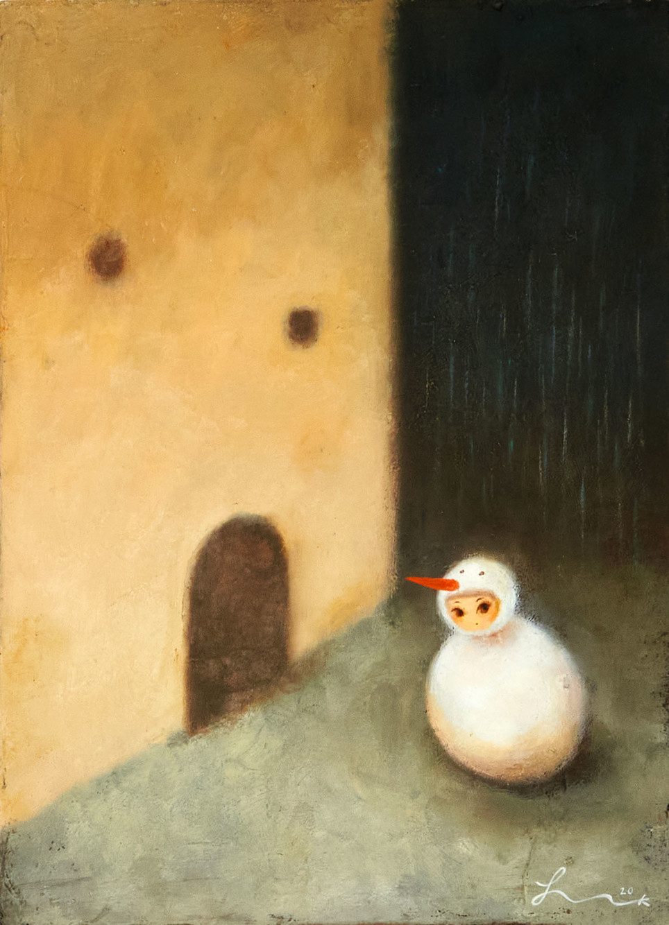 Visitor — Hana Kwon, Oil on canvas, 2021