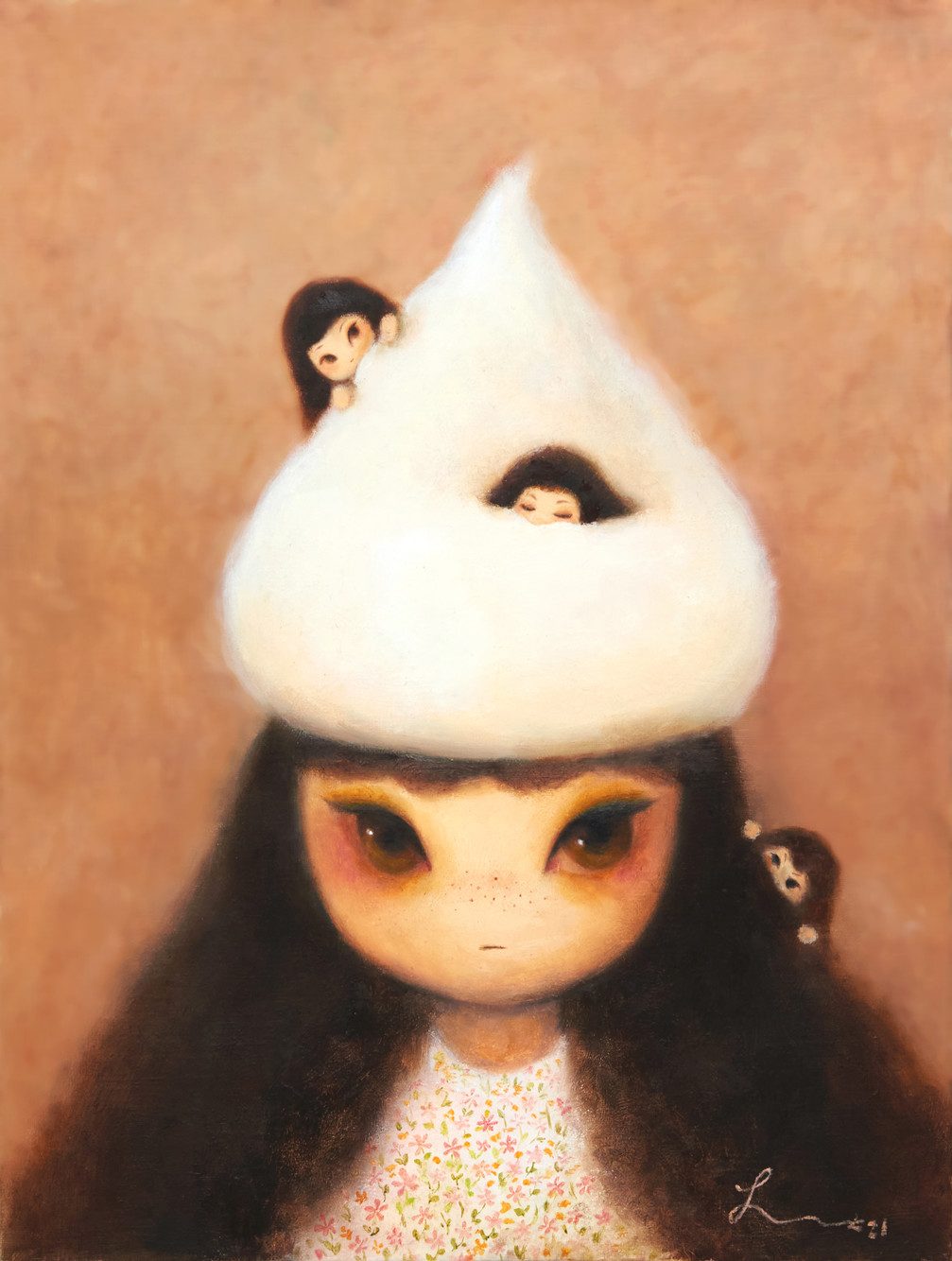 숨바꼭질 — Hana Kwon, Oil on canvas, 2021