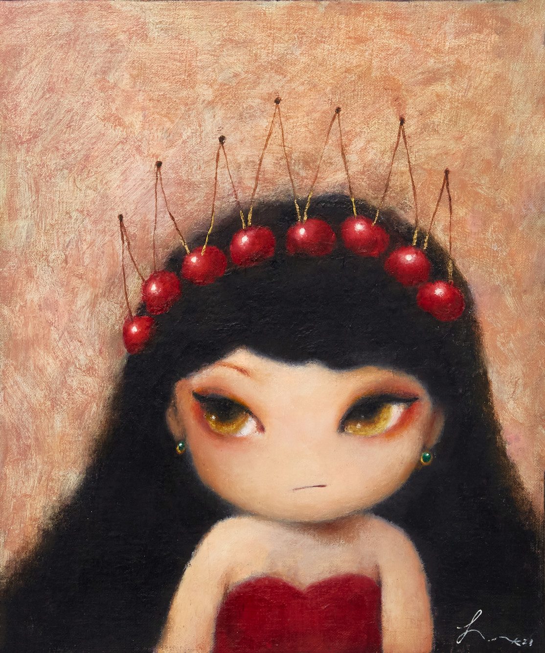 체리아가씨 — Hana Kwon, Oil on canvas, 2021