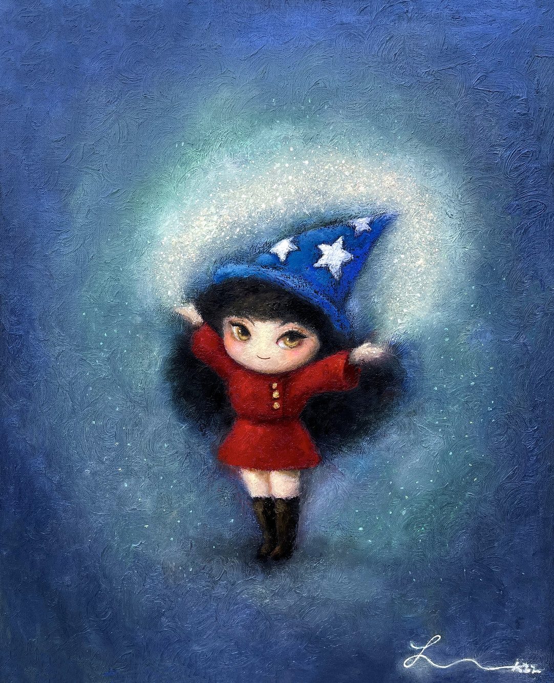 Magic Hana — Hana Kwon, Mixed media on canvas, 2022