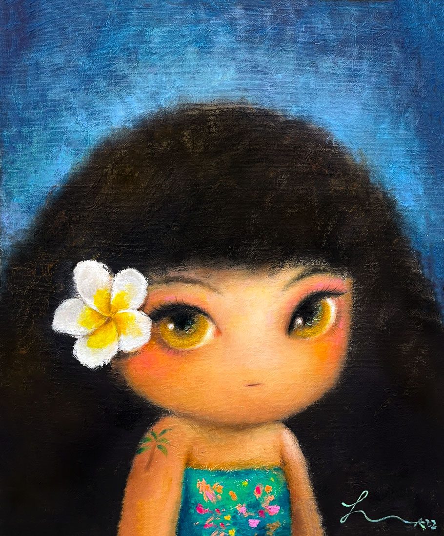 Aloha Hana — Hana Kwon, Mixed media on canvas, 2022