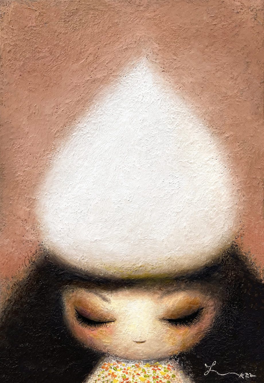 미니크림녀 — Hana Kwon, Oil on canvas, 2022