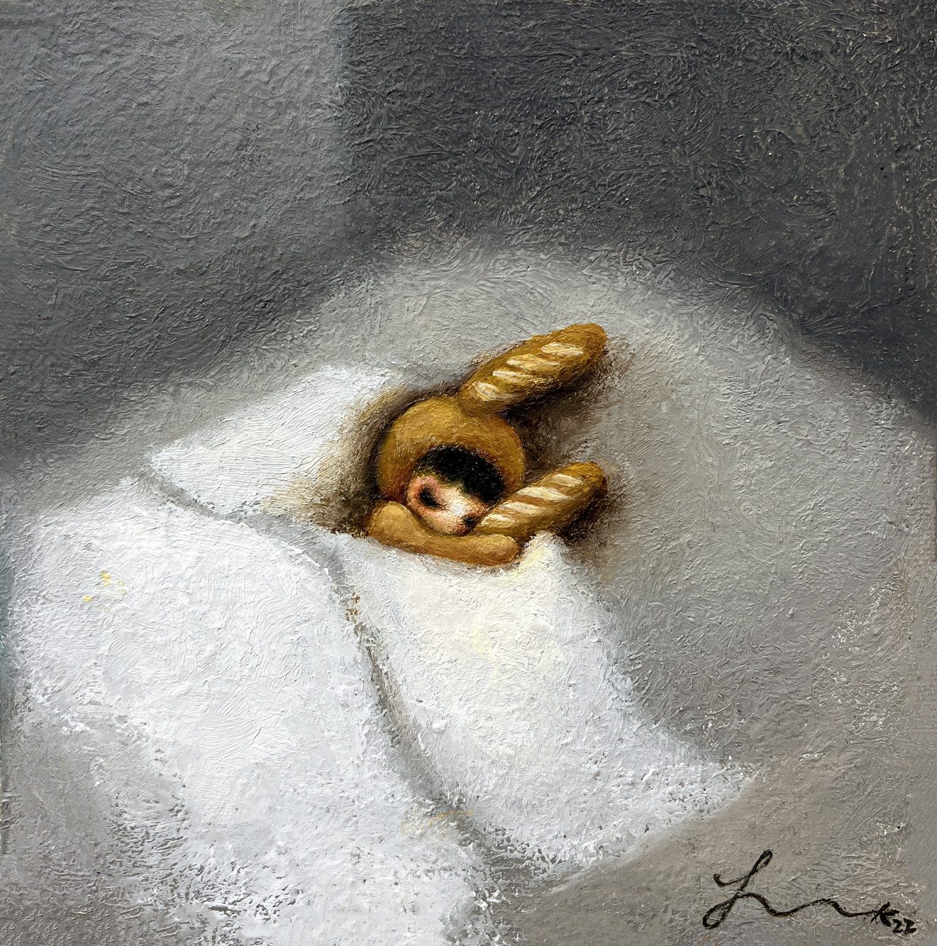 My Baby — Hana Kwon, Oil on canvas, 2022