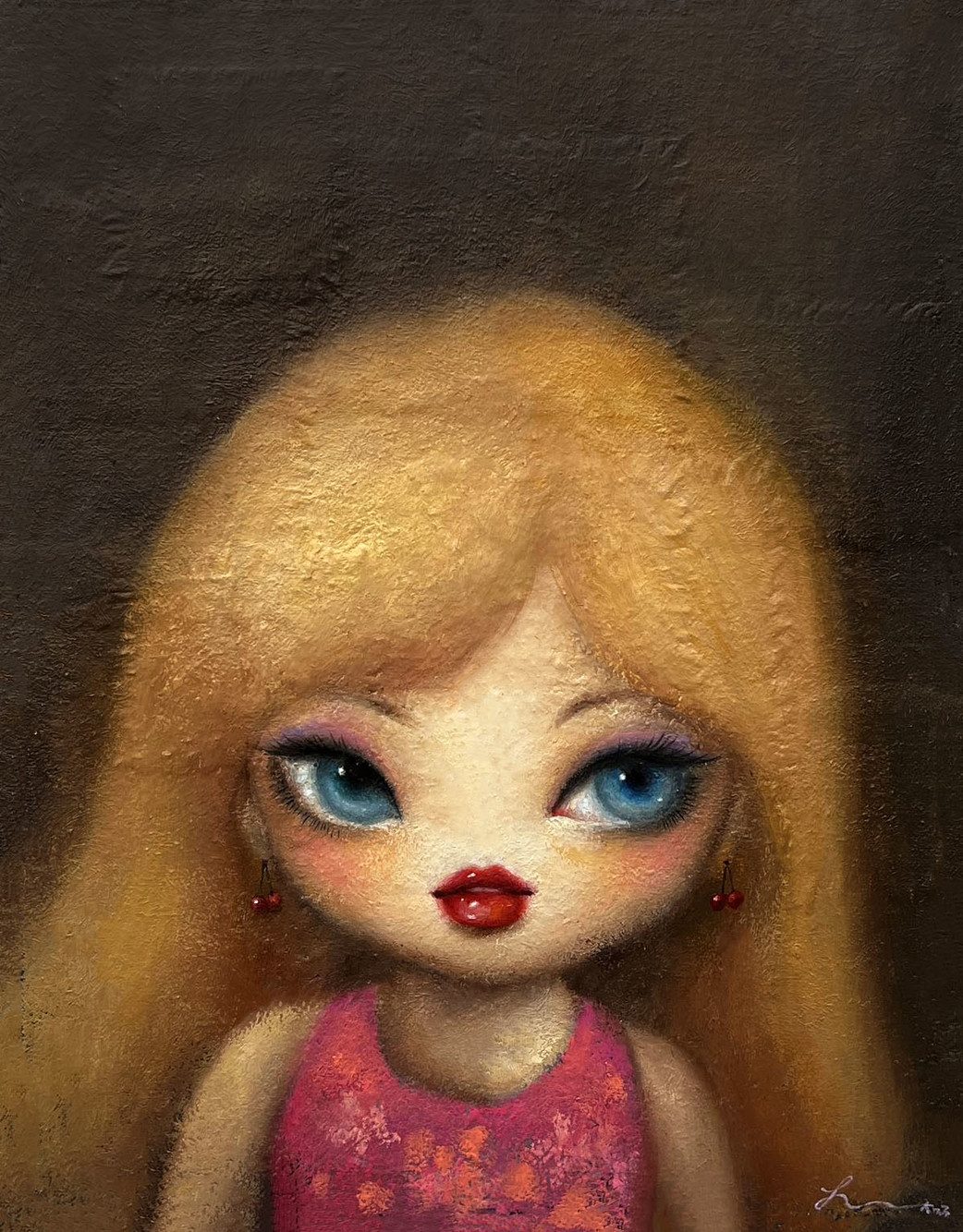 Barbie Nana — Hana Kwon, Oil and oil pastel on canvas, 2023