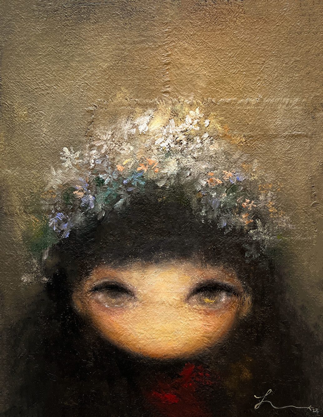 Forgotten Nana — Hana Kwon, Oil and oil pastel on canvas, 2023