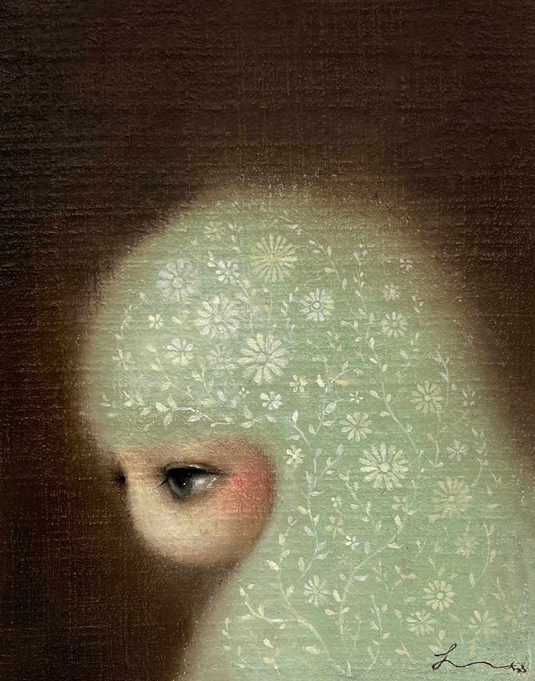 Jade — Hana Kwon, Oil and oil pastel on canvas, 2023