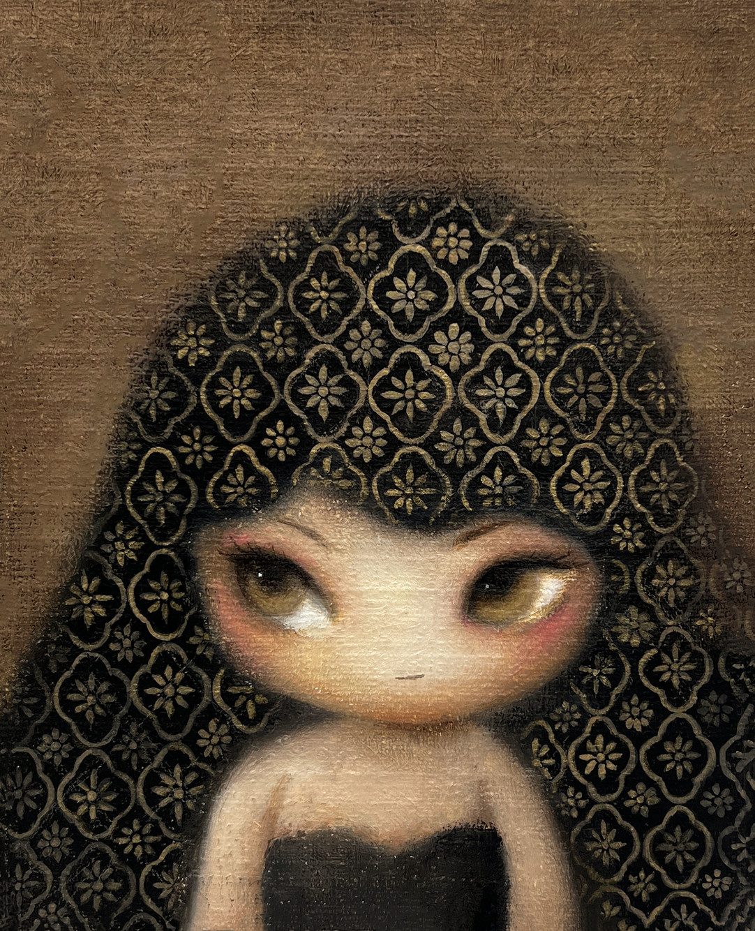Gorgeous Girl — Hana Kwon, Oil and oil pastel on canvas, 2023
