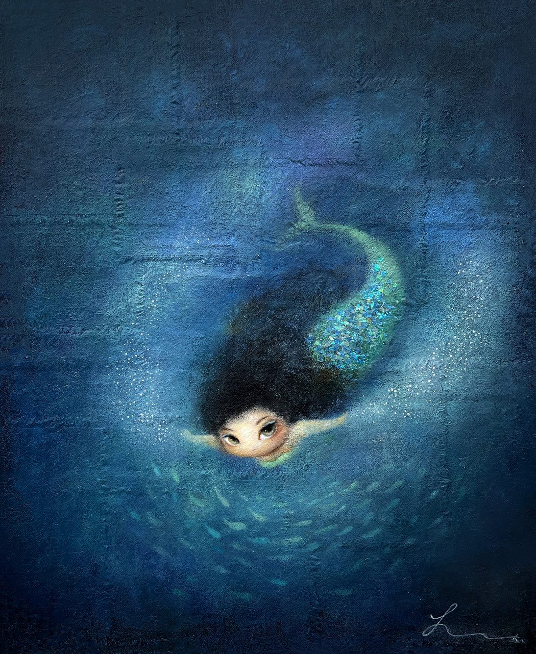 Into the Forbidden — Hana Kwon, Mixed media on canvas, 2023