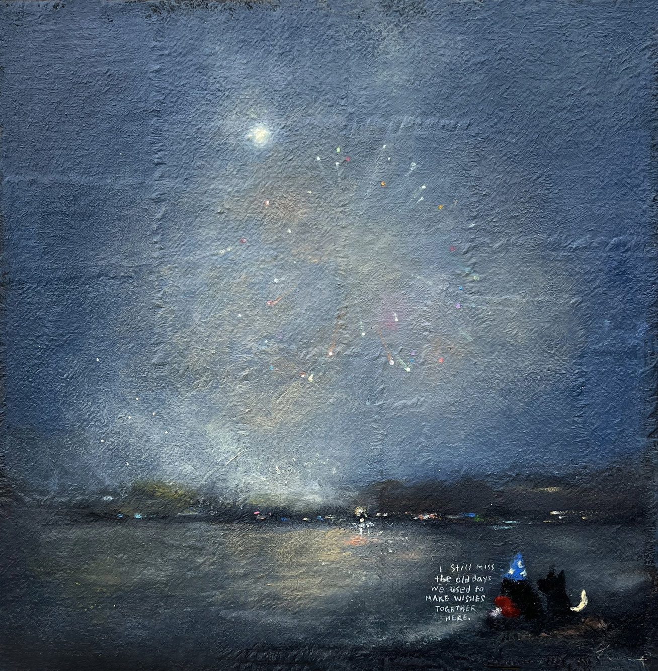 Twilight — Hana Kwon, Oil and oil pastel on canvas, 2023