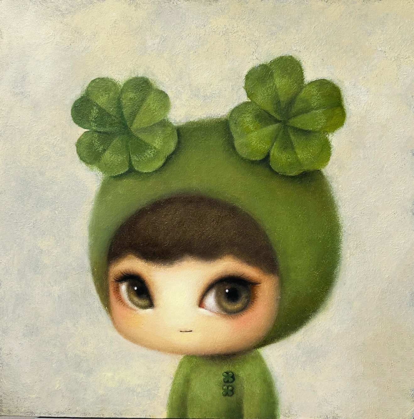 Lucky Girl — Hana Kwon, Oil and Oil Pastel on Canvas, 2024