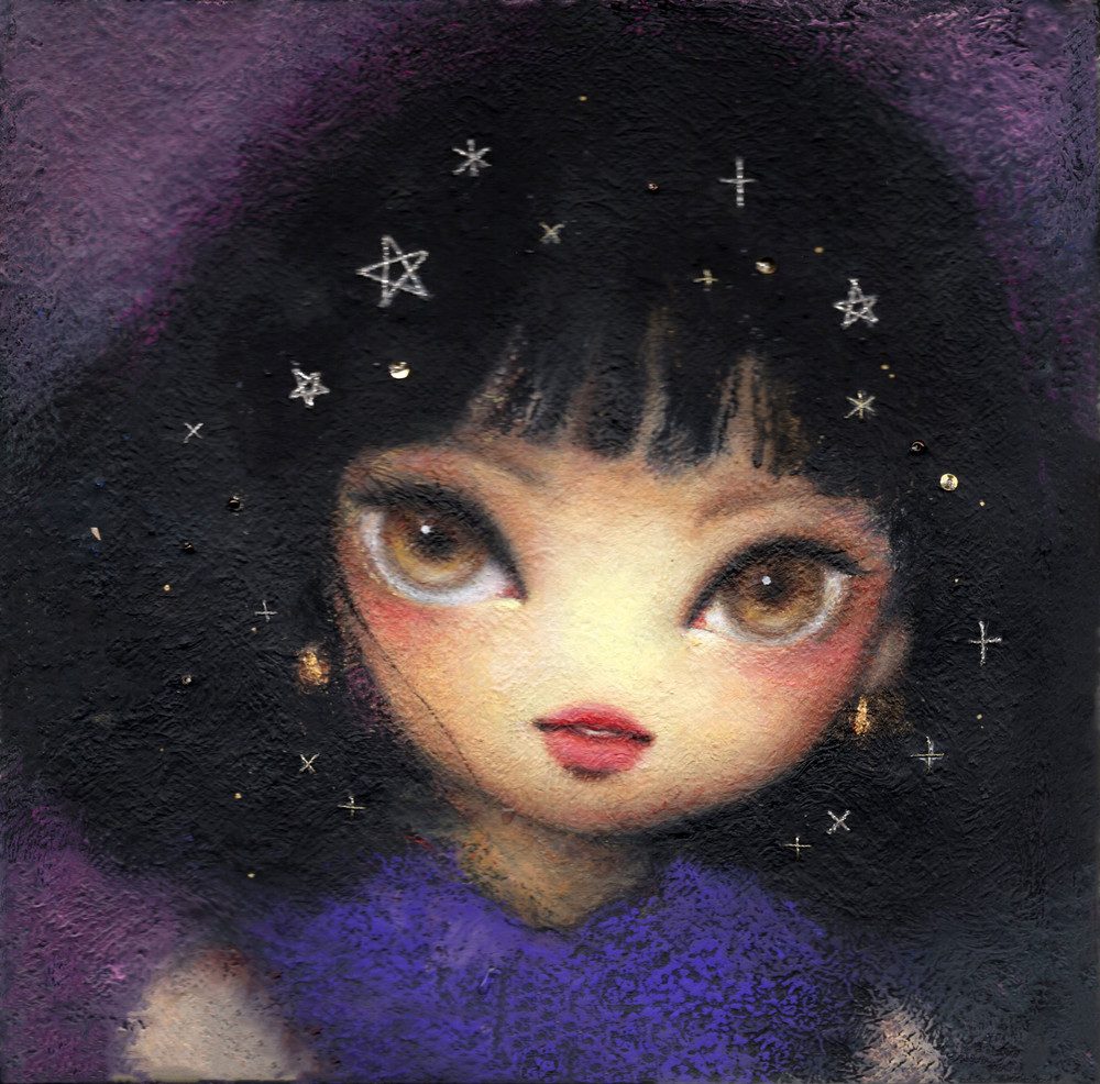 STAR GIRL — Hana Kwon, Mixed Media on Canvas, 2024
