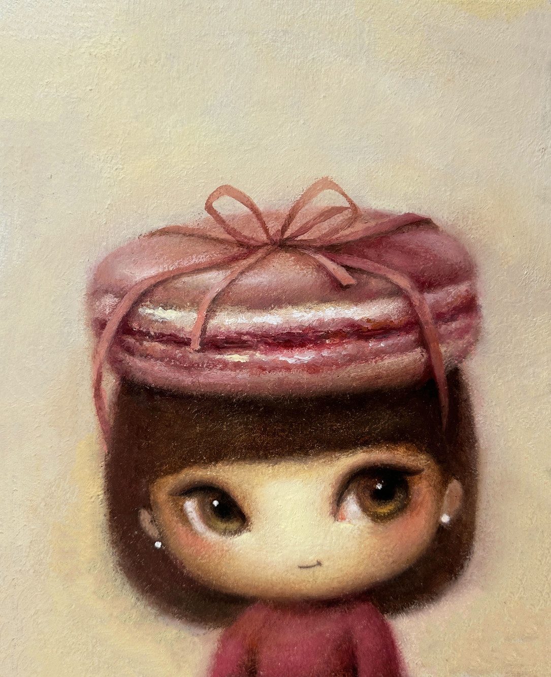 Little Sweetie — Hana Kwon, Oil and Oil Pastel on Canvas, 2024