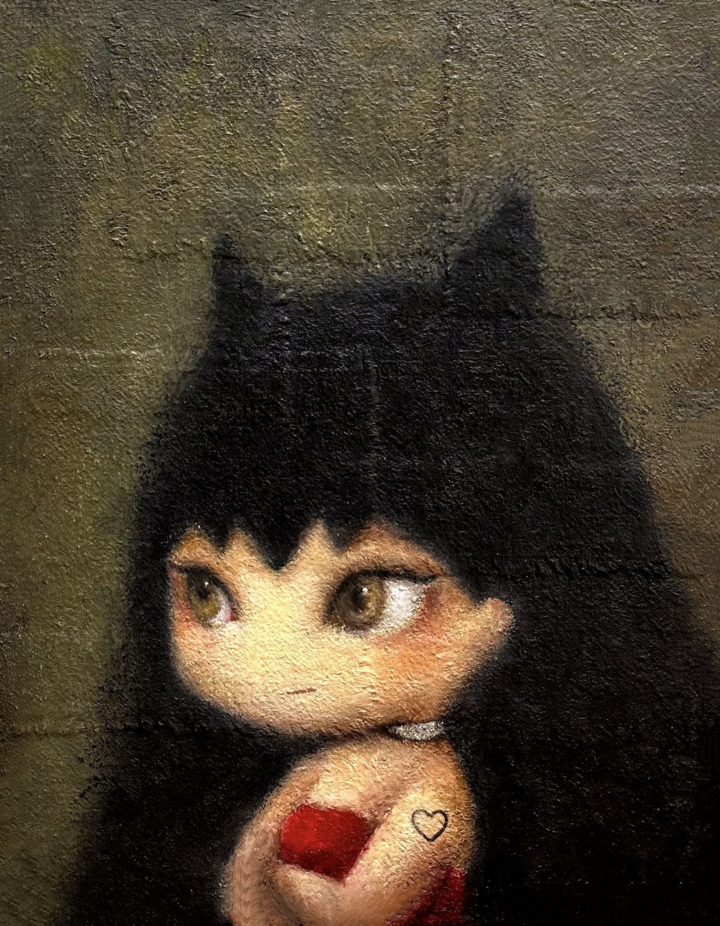 까칠한 그녀 — Hana Kwon, Mixed media on canvas, 2024