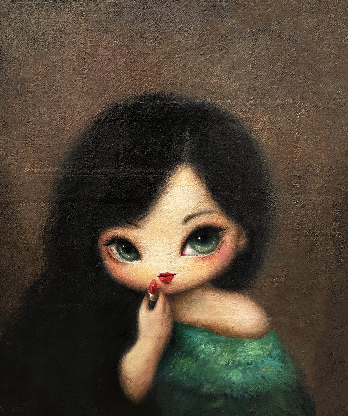 Flirt — Hana Kwon, Oil and oil pastel on canvas, 2024