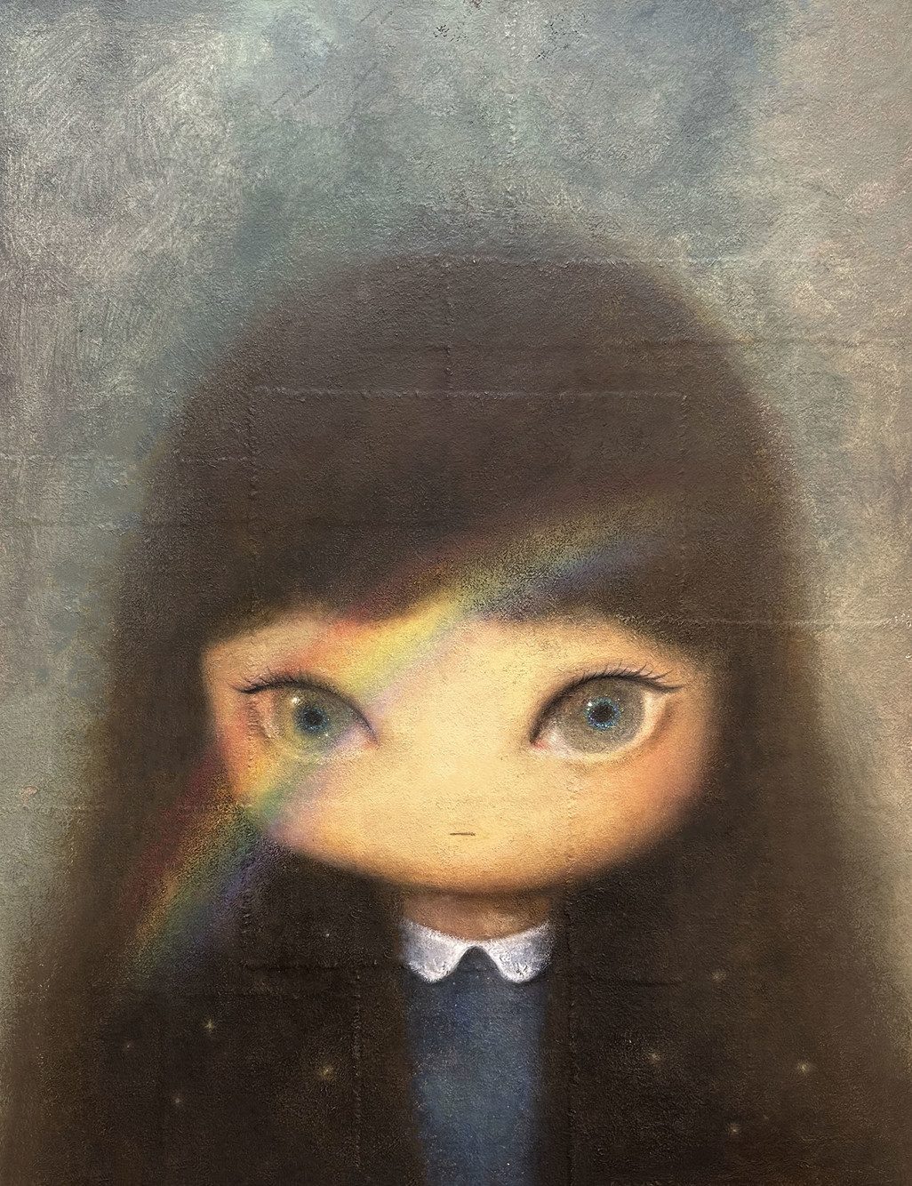 New vision — Hana Kwon, Oil and oil pastel on canvas, 2024
