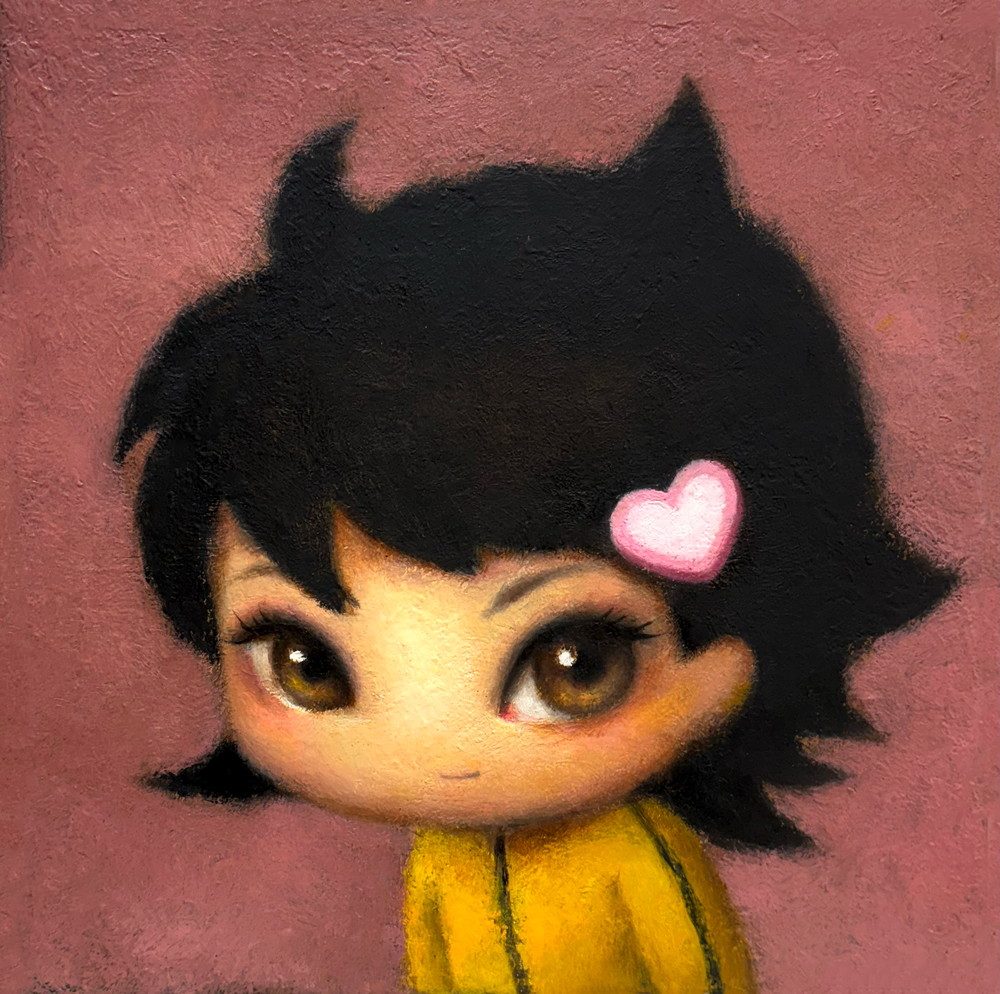 달려라 나나 — Hana Kwon, Oil and oil pastel on canvas, 2025