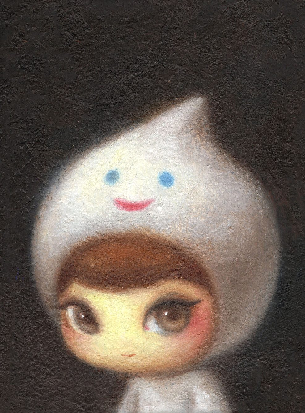 Little Casper — Hana Kwon, Oil and oil pastel on canvas, 2025